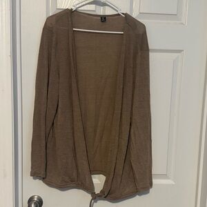 Shein 4xl curve tan brown long sleeve cardigan sweater shirt 4 or more $5 pc